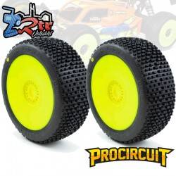 Ruedas Procircuit H-Block V2 Buggy C2 Suave en llanta Amarilla