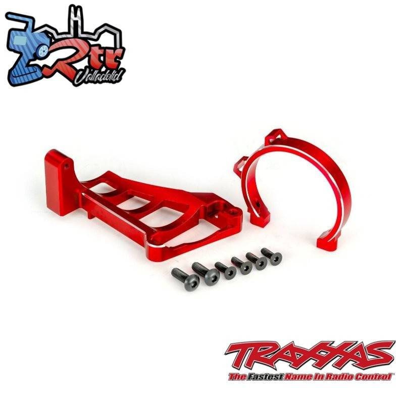 Soporte de motor aluminio 6061-T6 anodizado Rojo Traxxas TRA10263-RED