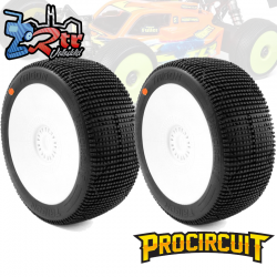 Ruedas Procircuit Addictive V3 Buggy C3 Medio en llanta Blanca