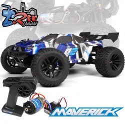 Camión eléctrico Maverick Quantum2 XT 1/10 4WD - Escobillas RTR Azul