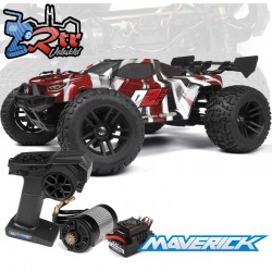 Camión eléctrico Maverick Quantum2 XT flux 1/10 4WD - Brushless RTR rojo