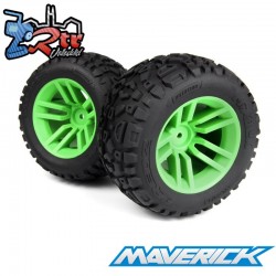 Neumático MixBlok montado en rueda XT (verde/2 piezas) Maverick MV150685