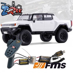 FMS Hummer EV FCX18 FCX18 RTR 4x4 1/18 Blanco