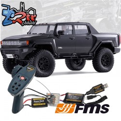 FMS Hummer EV FCX18 FCX18 RTR 4x4 1/18 Negro