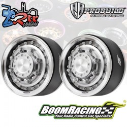 Llantas BoomRacing ProBuild™ 1.9 Combat Ajustable Offset Aluminio 2 Unidades Platinun