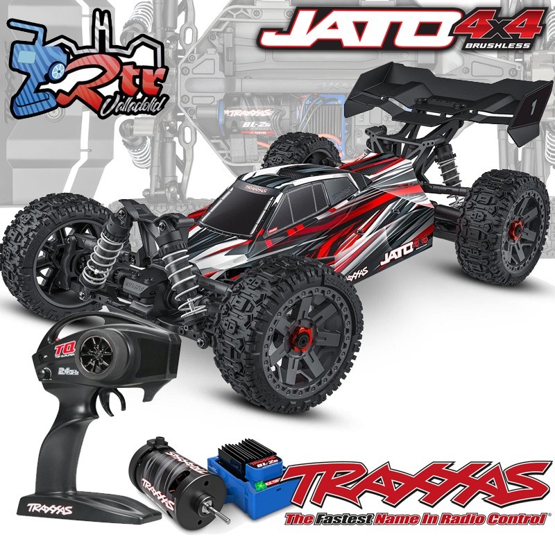 Traxxas Jato Brushless Buggy BL-2S HD 1/8 4Wd RTR Rojo