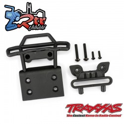 Parachoques delantero, soporte para parachoques delantero Traxxas TRA3621-BLK