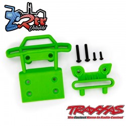 Parachoques delantero, soporte para parachoques delantero Traxxas TRA621-GRN