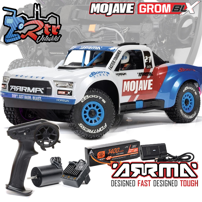 ARRMA Mojave Grom BLX Brushless 4Wd RTR SC Azul Batería y cargador incluido