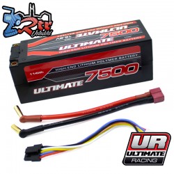 Bateria Grafeno 4S 15.2V 7500mAh 120C Ultimate Racing conector 5mm