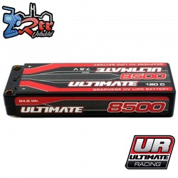 Bateria Grafeno 2S 7.6V 8500mAh 120C Ultimate Racing Conector 5mm