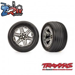 Ruedas Traxxas 2wd 2.8 Cromadas delanteras TRA3779