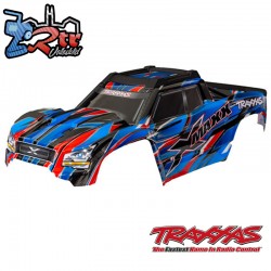 Carrocería, X-Maxx® azul pintada, calcomanías aplicadas Traxxas X-Maxx TRA7867-BLUE