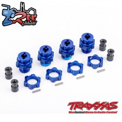 Cubos de rueda de aluminio de 17 mm Azul Traxxas TRA9086