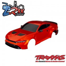 Carrocería, Ford Mustang, completa Naranja montaje sin clip Traxxas TRA10511-CPR