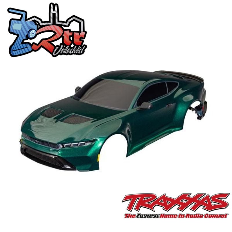 Carrocería, Ford Mustang, completa Verde montaje sin clip Traxxas TRA10511-GRN