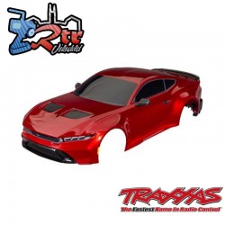 Carrocería, Ford Mustang, completa Roja montaje sin clip Traxxas TRA10511-RED