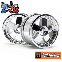 GT 5 Wheel Chrome 83x56mm/2pcs