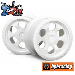 6 SPOKE WHEEL WHITE (83X56MM/2PCS)