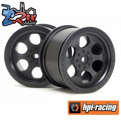 6 SPOKE WHEEL BLACK (83X56MM/2PCS)