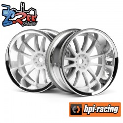 WORK XSA 02C WHEEL 26mm CHROME/WHITE (9mm OFFSET)