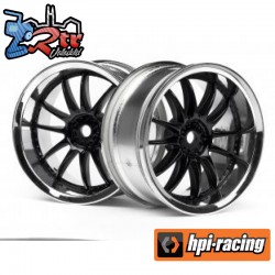 WORK XSA 02C WHEEL 26mm CHROME/BLACK (3mm OFFSET)