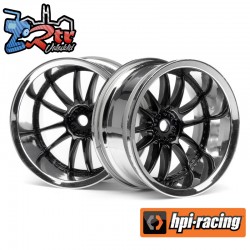 WORK XSA 02C WHEEL 26mm CHROME/BLACK (9mm OFFSET)