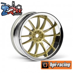 WORK XSA 02C WHEEL 26mm CHROME/GOLD (6mm OFFSET