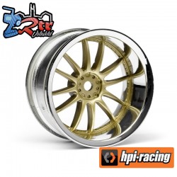 WORK XSA 02C WHEEL 26mm CHROME/GOLD (9mm OFFSET)