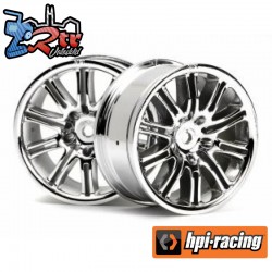 10 SPOKE MOTOR SPORT WHEEL 26MM CHROME