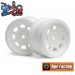 VINTAGE STOCK CAR WHEEL 26mm White (0mm OFFSET)