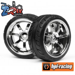 MOUNTED T-GRIP TIRE 26mm RAYS 57S-PRO WHEEL CHROME