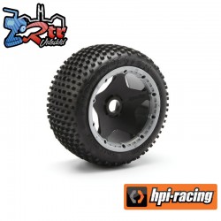 DIRT BUSTER BLOCK TIRE HD COMPOUND ON BLACK WHEEL