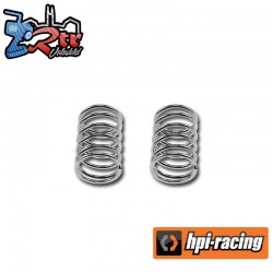 RACING SHOCK SPRING 14X25X1.5MM 6.5 COILS (SILVER/2PCS)